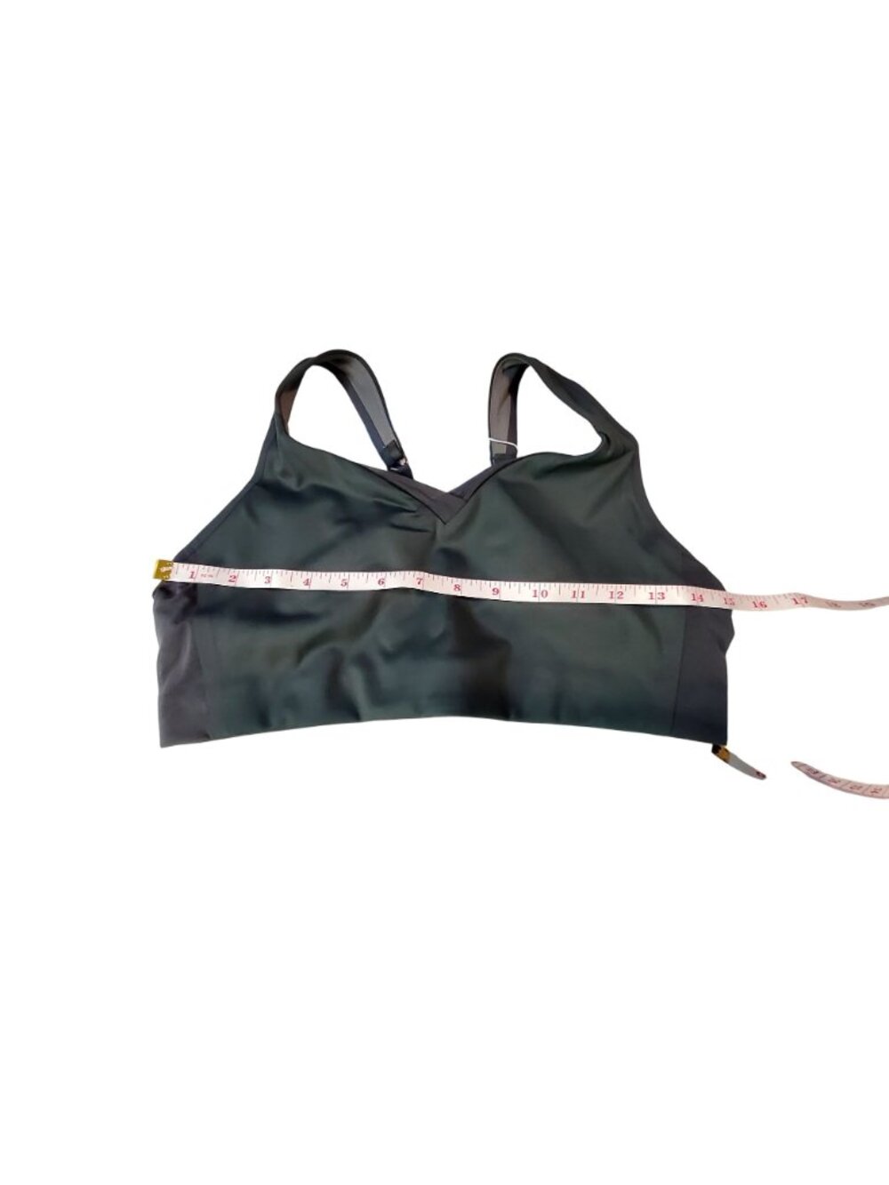 Brooks Womens Grey & Black Adjustable Sports Bra Moisture-Wicking Size 36DD - Picture 3 of 16